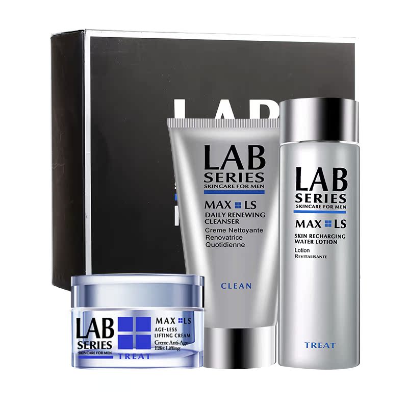 Lab Series/朗仕 男士锋范护肤三件套装 抗皱面霜+爽肤水+洁面乳