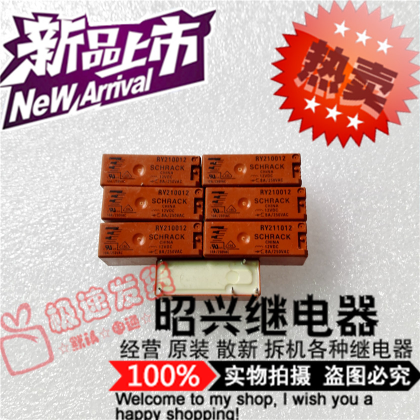 RY210012 Brand new RY210012-12VDC imported Tyco relay 8A 250VAC