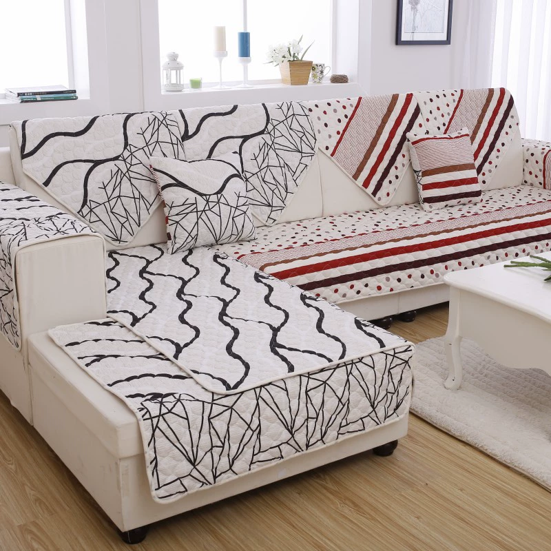 Yichen hai mặt chống trượt đệm sofa bọc khăn bọc vải đệm cửa sổ bay đệm ghế da đơn giản hiện đại phong cách châu âu phổ thông bốn mùa - Ghế đệm / đệm Sofa