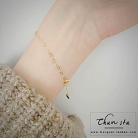 Handmade tùy chỉnh hoang dã dễ thương Mỹ 14K vàng lưu ý vàng rỗng tình yêu khâu vòng tay vòng chân bạn gái trang sức - Vòng chân vòng chân nữ đẹp