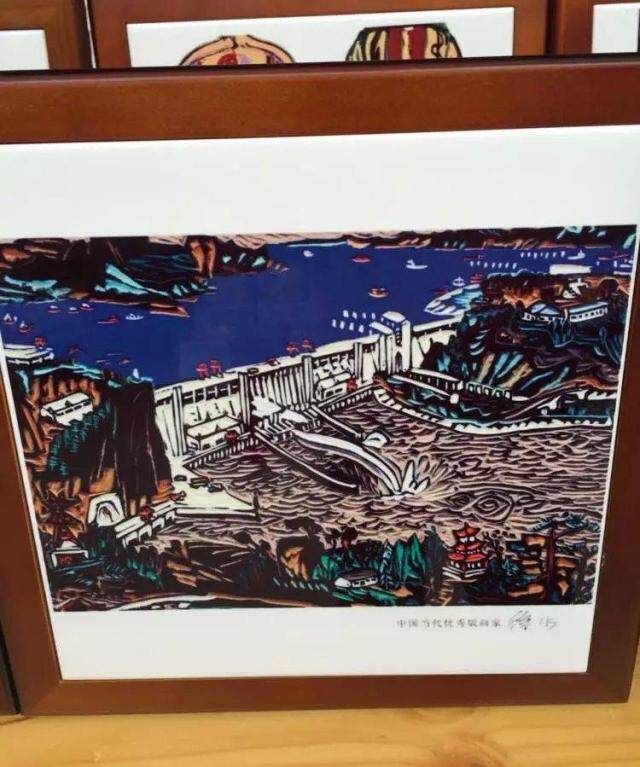 Three Gorges Dam Three Gorges project porcelain plate painting Three Gorges tourist souvenirs (special price) produced by Xushui