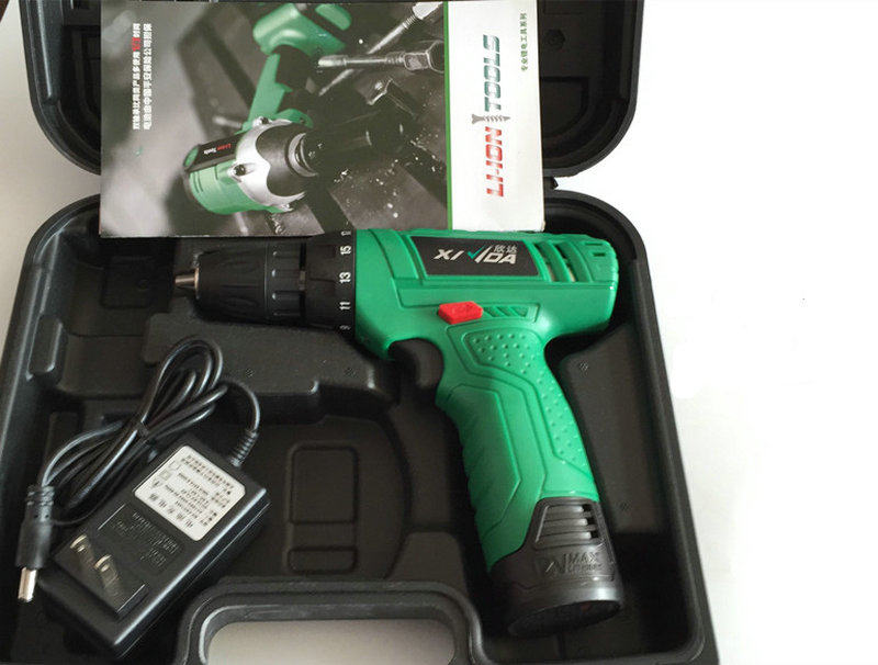 Xinda 12V rechargeable drill Lithium electric drill Electric drill Electric screwdriver battery charger