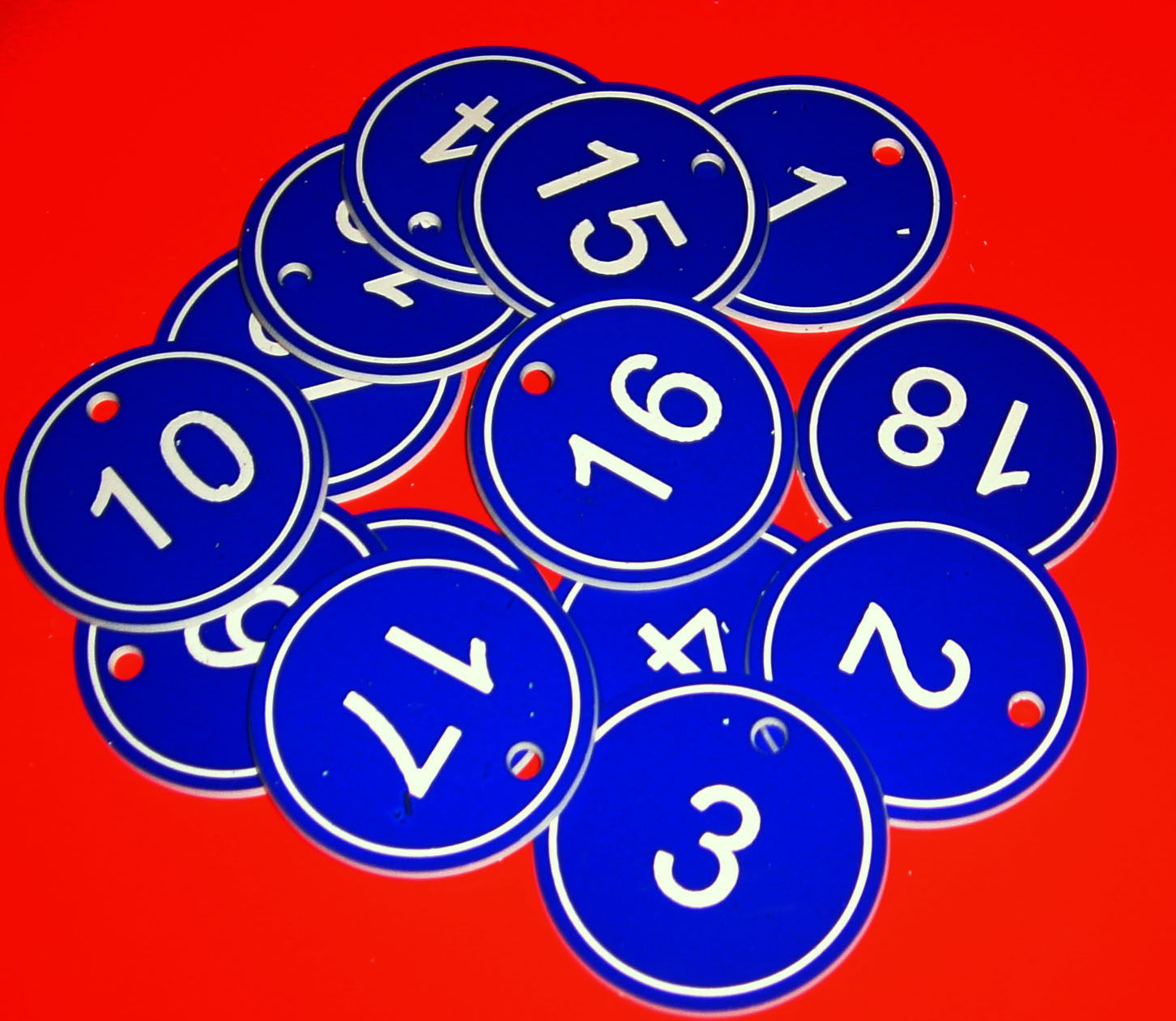 100 $ 35 numbering plates Bathroom hand digital register sign number