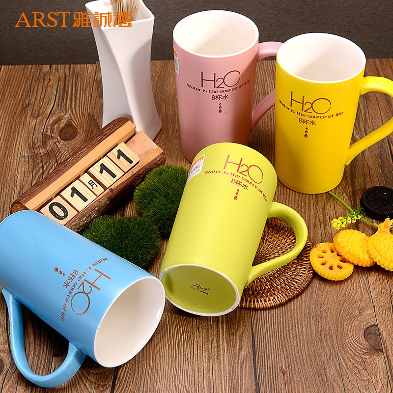Ya cheng DE glass office keller large capacity coffee cup milk cup contracted ceramic creative picking the cup