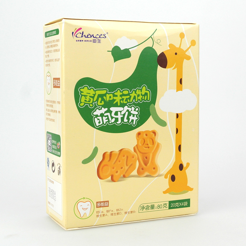 15年10月 臣生黄瓜味动物萌牙饼干磨牙饼干80克 CS3074