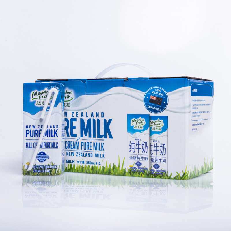 【苏宁易购】新西兰原装进口纽麦福全脂纯牛奶250ML*12盒
