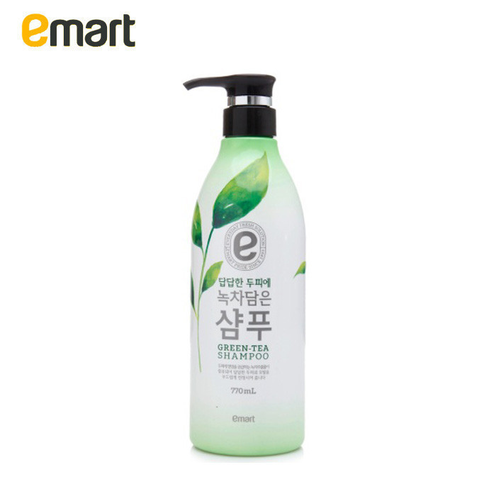 EAMRT易买得 韩国进口绿茶精华清爽洗发水770ml 深层清洁舒缓修护