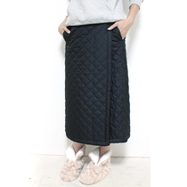 Japanese Inner Brush Fur Autumn Winter Super Long Warm Half Skirt Day Style Roll Skirt Anti-Chill Office Skirt