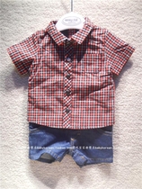 French big foreign trade Original Single n * n * summer fake two pieces of clothes newborn baby baby full moon 100 days dress