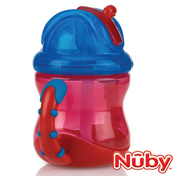 Nuby 双耳防漏弹跳吸管水杯240ml