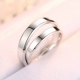 Cặp nhẫn nữ trang sức bạc 925 sterling đơn giản cá tính nam nữ trên nhẫn Nhật Bản và Hàn Quốc một cặp quà tặng cuộc sống học chữ nhẫn vàng 18k Nhẫn