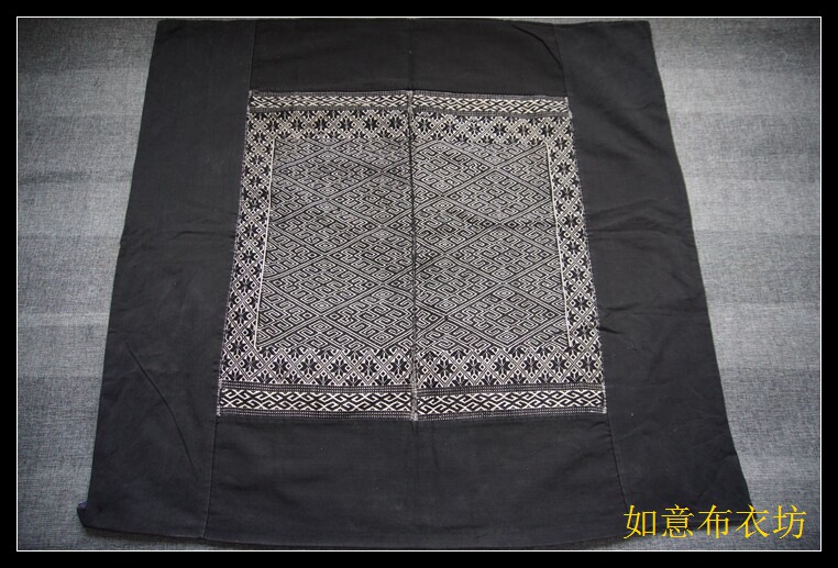 Old woven cotton Hand-woven cotton bottom Cotton silk Guangxi Dai brocade Exquisite handmade quilt cover K237