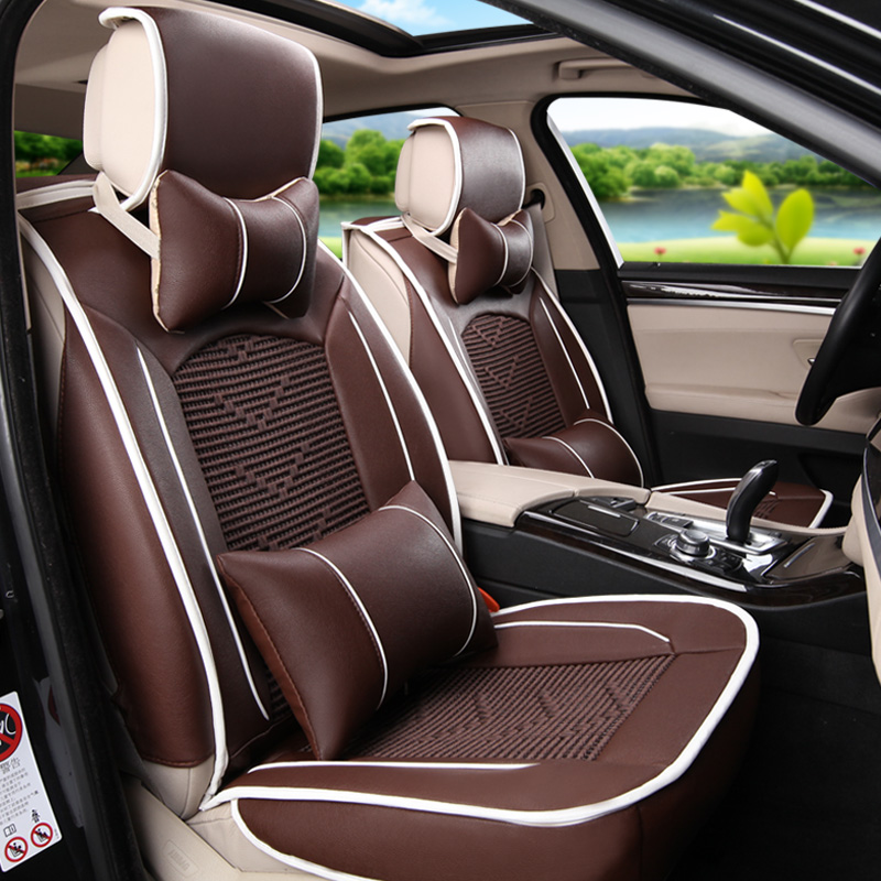 汽车坐垫新款别克君威君越凯越昂科拉夏季冰丝四季通用全包座垫套