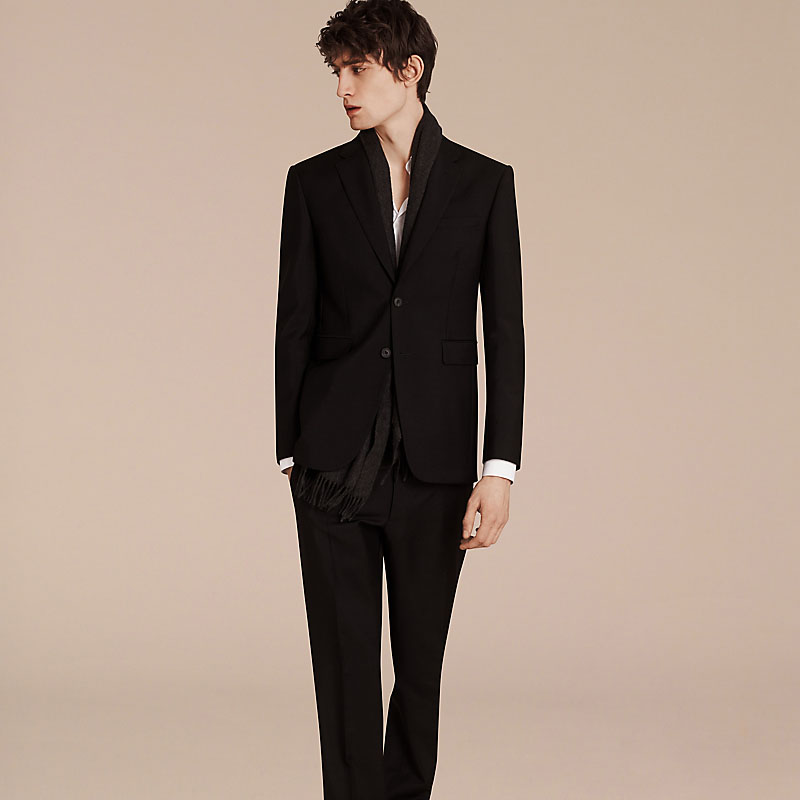 BURBERRY现代剪裁羊毛混纺西装外套39163011赠香水4支(限量100套)