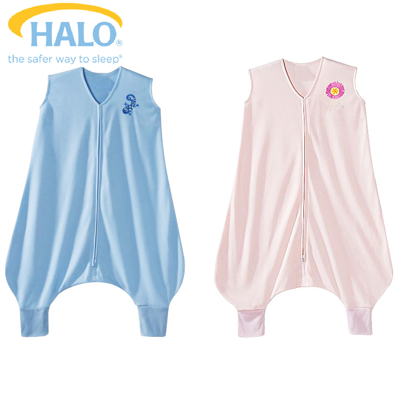 美国HALO婴儿睡袋 安全可伸脚宝宝防踢被 轻薄透气 春秋薄款睡袋