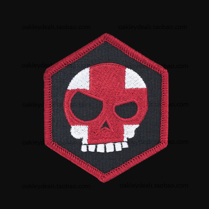 TAD Skull Medical Guard arm Chapter Mean T-Skull Cross Hex Patch USA Magic paste