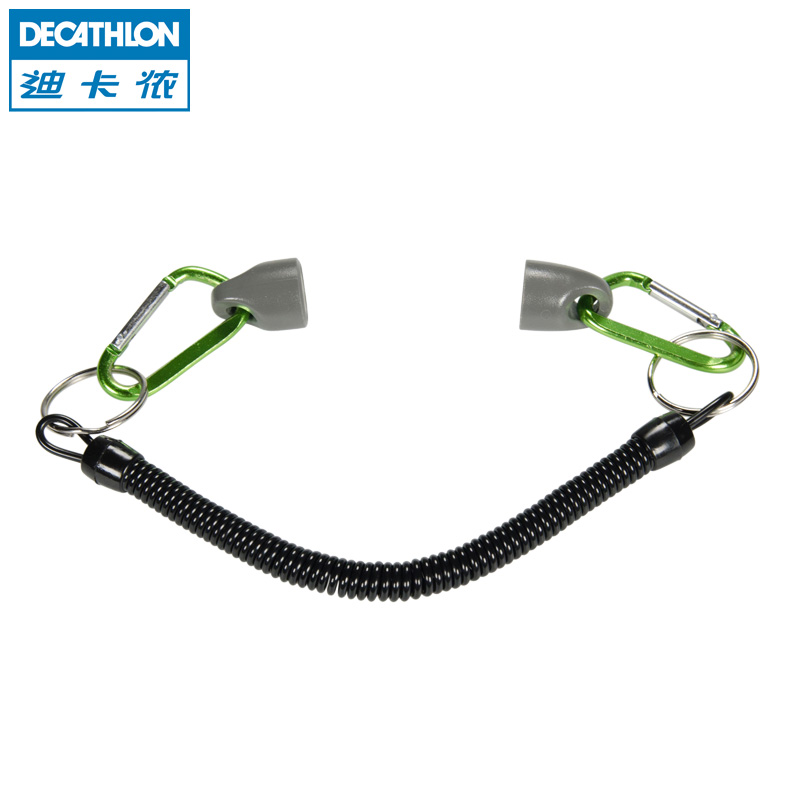 迪卡侬 弹簧手绳 磁力挂绳 防失手绳 伸缩绳 钓鱼附件 CAPERLAN