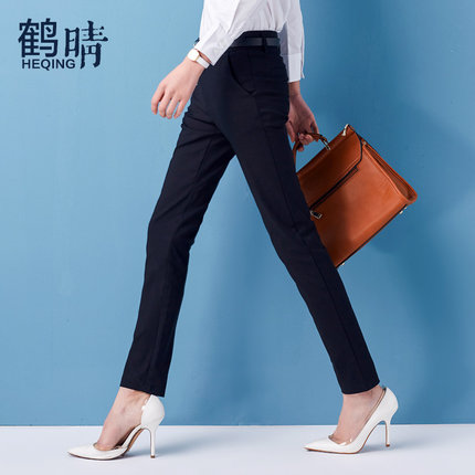 职业裤女长裤直筒OL女式正装西裤瘦腿铅笔裤