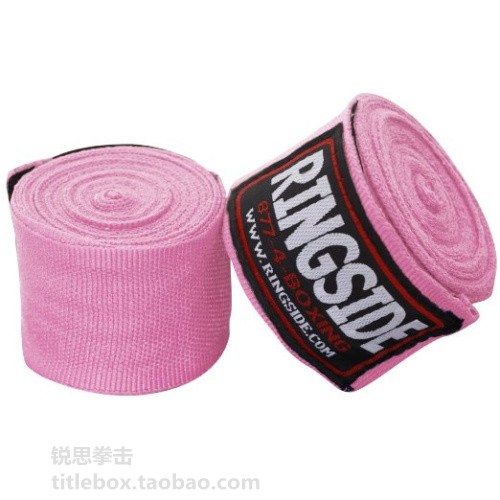 (USA) RINGSIDE boxing handband bandage Elastic hand guard straps wrap around women's pink