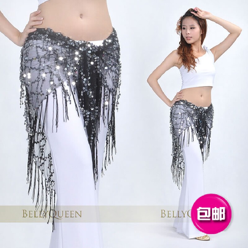 Belly dance hip scarf shawl versatile waist scarf clothing set - on ...