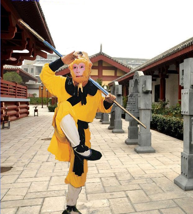 Western Journey to the Sun Wuxi Costume Mask Props Tang monk Pig Eight-ring Sand Monk Performance Clothing Prop Mask Complete-Taobao