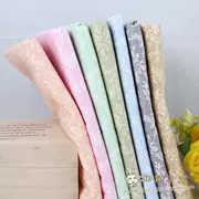 Chắp vá DIY handmade vải Phím denim in vải hoa hồng cành chín nhân dân tệ nửa mét - Vải vải tự làm