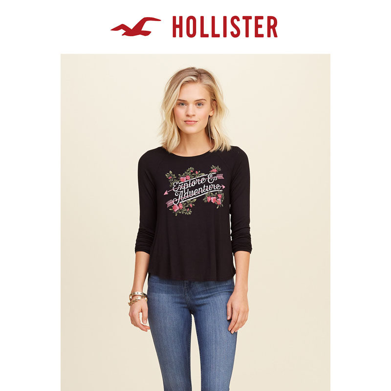 Hollister 碎花标识图案 T 恤 女 115764