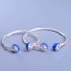 Cha mẹ-con mẹ mở vòng tay Hello Kitty mèo bạc trang sức vòng đeo tay thời trang nữ vòng tay chữ vòng tay nam Vòng đeo tay Cuff