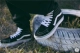 Bậc thầy Vans SK8 hi giày vải cổ điển màu đen và trắng