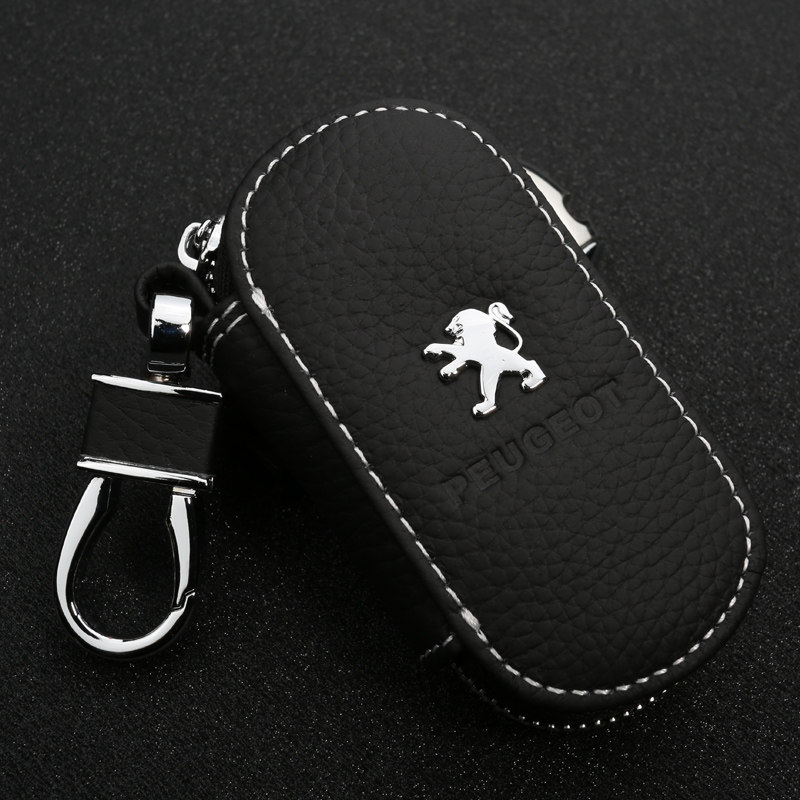标致301 308 308S 408 508 2008 3008 RCZ汽车真皮钥匙包真皮套
