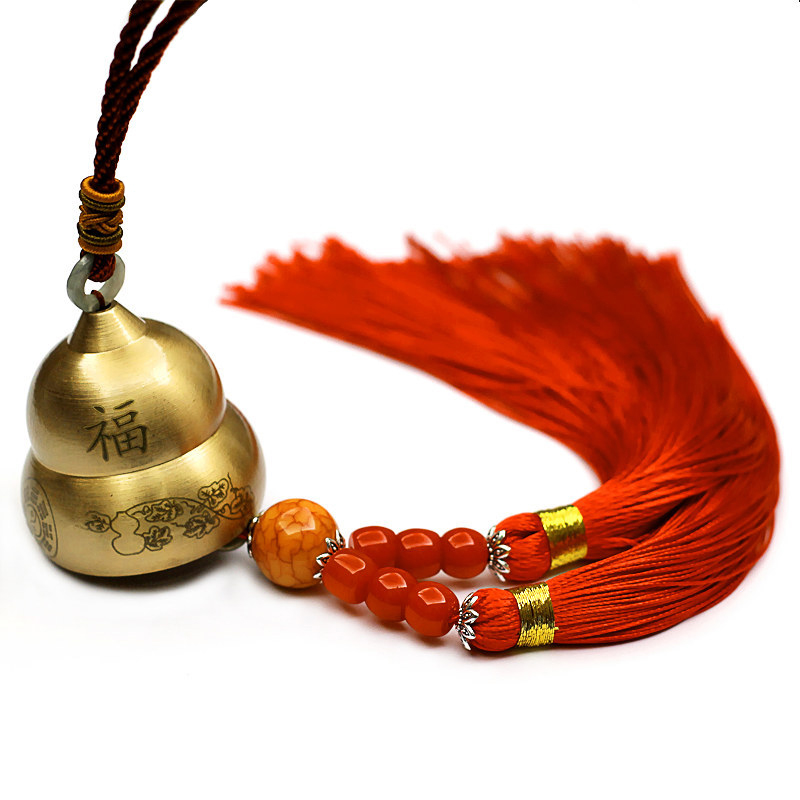 Exquisite high - grade pure copper hoist car hanging piece bronze bell bell bell in rear mirror mounted peace and blessing