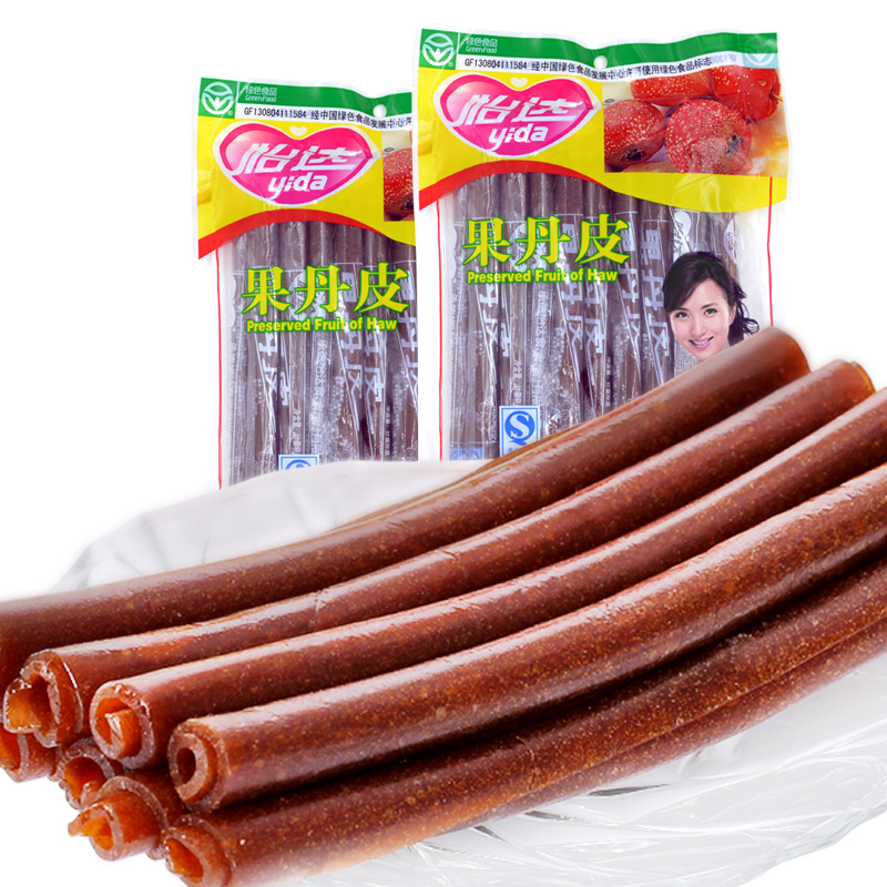 【天猫超市】怡达果丹皮500g 山楂卷 山楂制品 山渣蜜饯