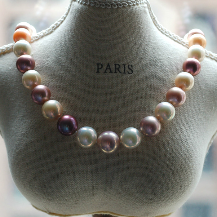 ★ Mermore ★   *Processing* Extra-Large 12-15 Edison Necklace with Unique Color