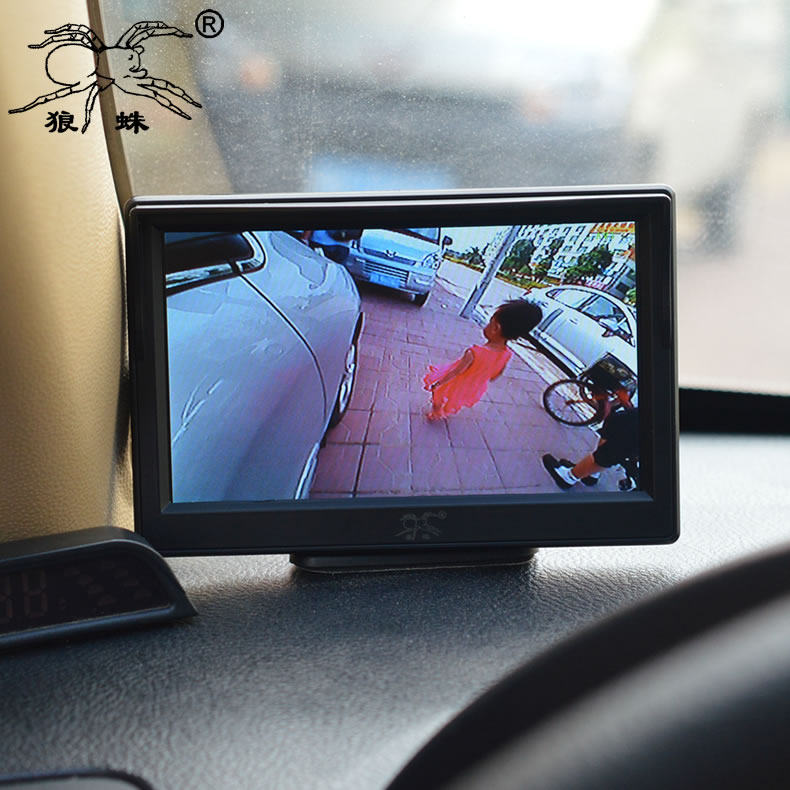 Tarantula 5 inch HD desktop suction cup bracket car display monitor 800X480 highlight screen