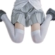Trường tuyệt đối trắng trên đầu gối vớ dài ống Nhật Bản hình ảnh COSPLAY ống đen hồng màu xanh thắt lưng ba thanh