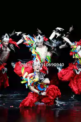 Bingbing dance costume original design Liu Fuyang same Lotus Cup Silver Award dance red hero Mongolian costume