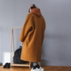 Mùa thu và mùa đông áo khoác len nam mới dài qua đầu gối Phiên bản Hàn Quốc của chiếc áo khoác cashmere lỏng nam áo da nam cao cấp Áo len