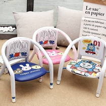 Baby chair cartoon Home Childrens small chair one-year-old stool sitting bench back chair armrest bench called short Safety