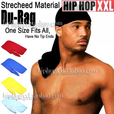 Hip hop stretch black headscarf HIPHOP DU-RAG 2PAC EMINEM big love hip hop bboy headgear