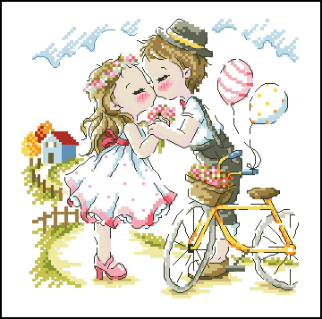 Cross stitch electronic drawing 3775 SO-3125 pillow drawing 103W*104H21 color XSD source file