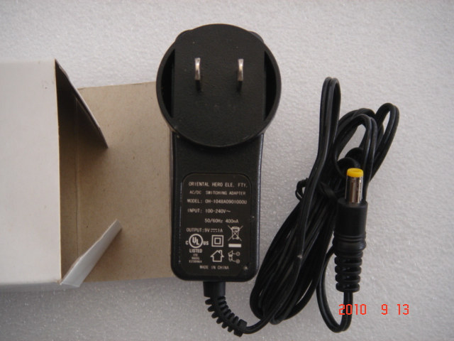 9V1000MA switching power adapter router ADSL cat foot flow