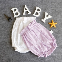 Baby summer suspenders shorts womens suspenders hashers baby jumpsuits childrens skirts five-point pants