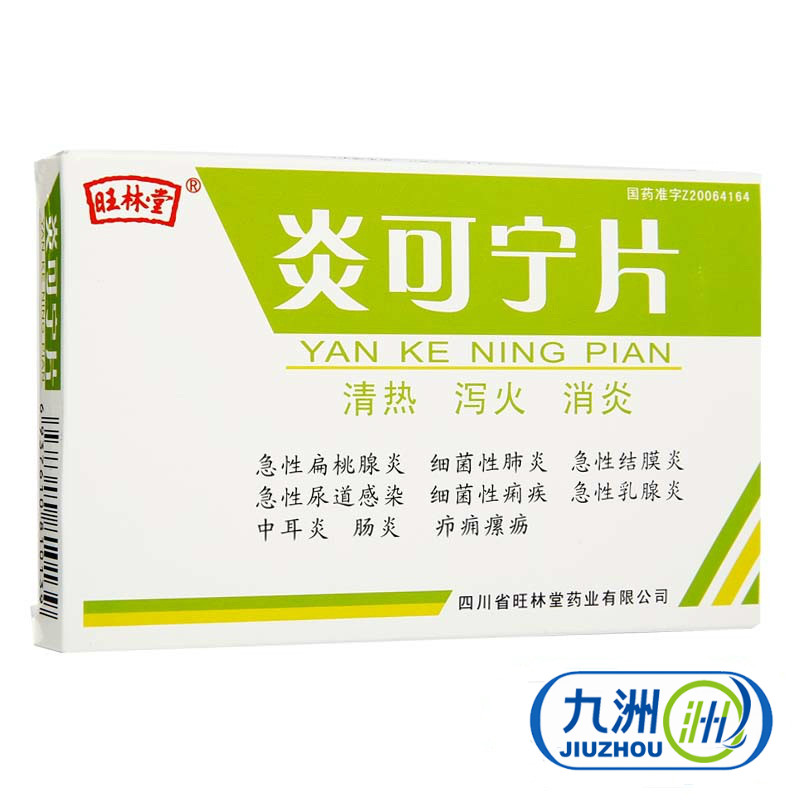 旺林堂 炎可宁片 0.3g*24片/盒