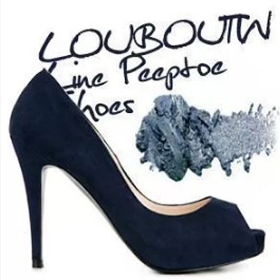 Women's Platform Peep-Toe High Heels in Blue and Black for Spring, Summer, and Autumn, Sexy Shoes in Sizes 34-42-43
