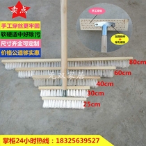 30cm wooden handle nylon floor brush long handle stiff brush tile cleaning brush floor brush toilet cleaning floor brush