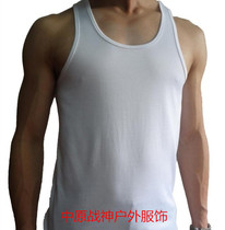 White vest hurdle vest quick-drying mens breathable vest physical training vest military fan T-shirt