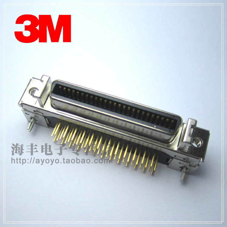 3M 3M connector 50 50 3M 3M 10250-52A2PL 50P connector socket gilded bending needle