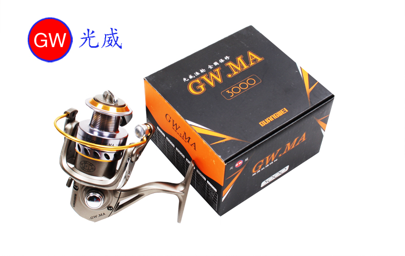 Special Cabinet Light Wai Fishing Wheel GWMA Roll Wire Instrumental Full Metal Head Sea Rod Iso Rod Round Giving Fishing Line Fishing Line 4000 Series