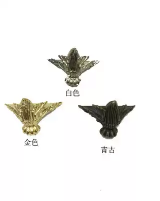 Zinc alloy angled right angle standing Angled golden antique color gift box base CB-2446