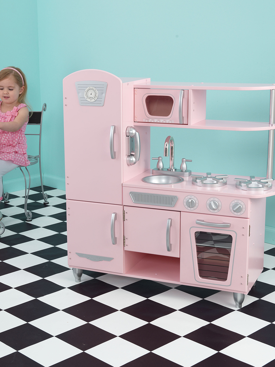 KidKraft 3岁+粉色玩具橱柜经典款